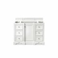 James Martin Vanities De Soto 48in Single Vanity Cabinet, Bright White 825-V48-BW